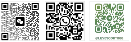 WeChat, WhatsApp and Telegram contact QR codes